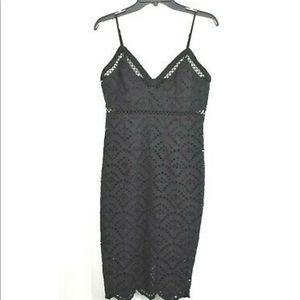 Bardot Sofia Embroidered Eyelet sheath dress